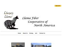 Tablet Screenshot of llamafibercoop.com